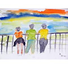 Ladies Looking Door Mat 18x26
