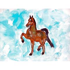 Dancing Horse Door Mat 18x26