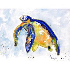 Blue Sea Turtle Door Mat 18x26