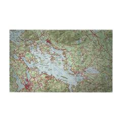 Lake Winnipesaukee, NH Nautical Map Door Mat Small