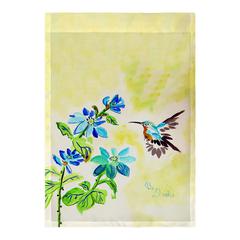 Aqua Hummingbird Flag 12.5x18