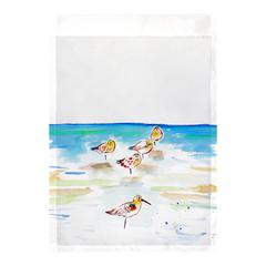 Five Sanderlings Flag 12.5x18