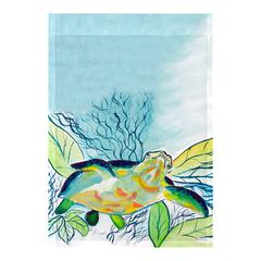Smiling Sea Turtle Flag 12.5x18