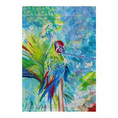 Green Parrot II Flag