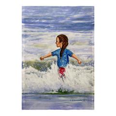 Girl in Surf Flag 12.5x18