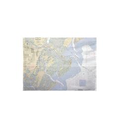 Savannah River and Wassaw Sound, GA Nautical Map Large Flag