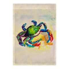 Teal Crab Flag 12.5x18