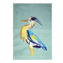 Vertical Blue Heron Flag 12.5x18