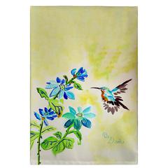 Aqua Hummingbird Guest Towel