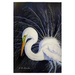 Breeding Egret Guest Towel
