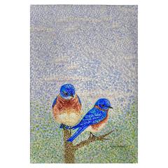 Two Blue Birds Guest Towel