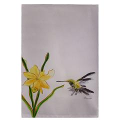 Yellow Hummingbird Guest Towel