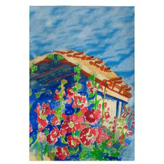 Hollyhocks Guest Towel