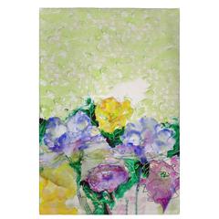 Watercolor Garden Guest Towel