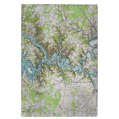 Tims Ford Lake, TN Nautical Map Guest Towel