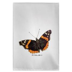Red Admiral ButterFly Guest Towel