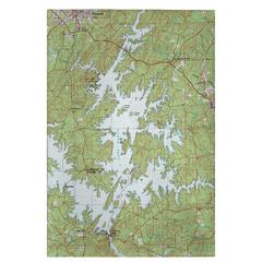 Lake Martin, AL Nautical Map Guest Towel