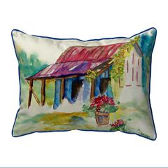Barn & Geranium Large Indoor/Outdoor Pillow 16x20