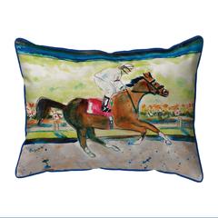 Racing Horse Large Indoor/Outdoor Pillow 16x20