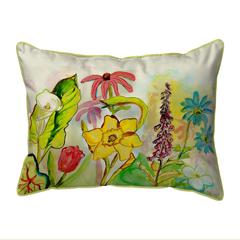 Betsy's Garden Large Indoor/Outdoor Pillow 16x20