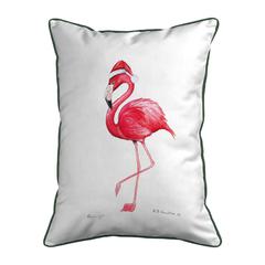 Flamingo Santa Large Pillow 16x20