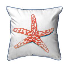 Coral Starfish Large Indoor/Outdoor Pillow 18x18