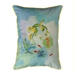 Betsy's Sea Turtle Large Indoor/Outdoor Pillow 16x20