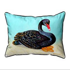 Black Swan Large Indoor/Outdoor Pillow 16x20