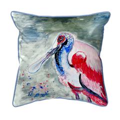 Amelia Spoonbill Large Indoor/Outdoor Pillow 18x18