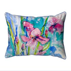 Pink Iris Large Indoor/Outdoor Pillow 16x20