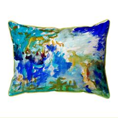 Abstract Blue Large Indoor/Outdoor Pillow 16x20