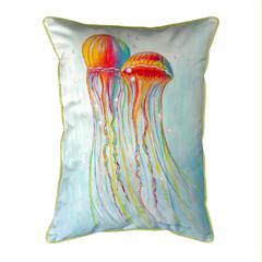Colorful Jellyfish Large Indoor/Outdoor Pillow 16x20