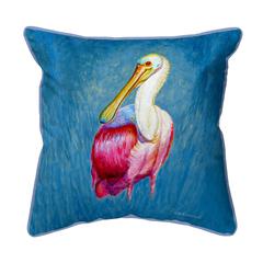 Spoonbill Portrait Large Indoor/Outdoor Pillow 18x18