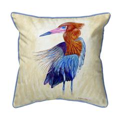 Reddish Egret Portrait Large Indoor/Outdoor Pillow 18x18