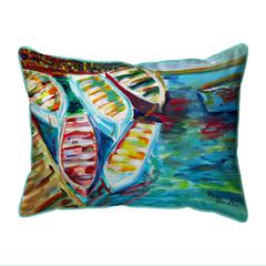 Six Rowboats Large Indoor/Outdoor Pillow 16x20