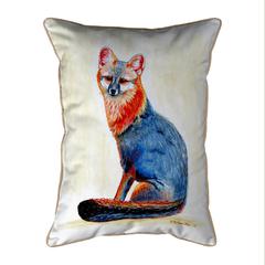 Gray Fox Large Indoor/Outdoor Pillow 16x20