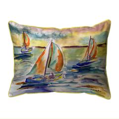 Sail Race Large Indoor/Outdoor Pillow 16x20