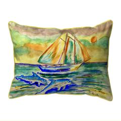 Sunset Sailing Large Indoor/Outdoor Pillow 16x20
