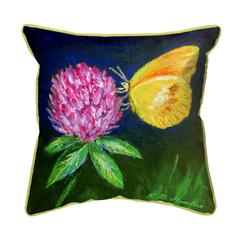 Sulphur Butterfly & Clover Large Indoor/Outdoor Pillow 18x18