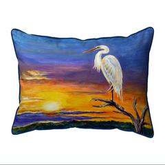 Egret Sunset Large Indoor/Outdoor Pillow 16x20
