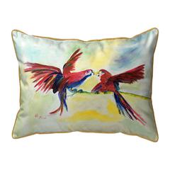 Parrot Gossip Large Indoor/Outdoor Pillow 16x20