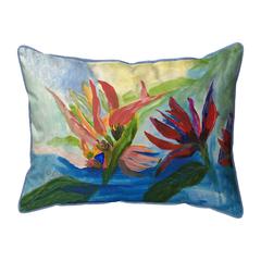 Flaming Flowers Large Indoor/Outdoor Pillow 16x20