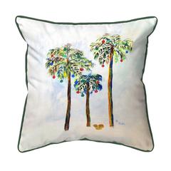 Christmas Palms Large Indoor/Outdoor Pillow 18x18