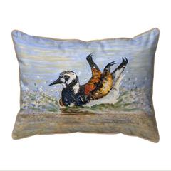Beach Bird Bath Large Indoor/Outdoor Pillow 16x20
