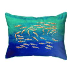 Schooling Fish Large Indoor/Outdoor Pillow 16x20