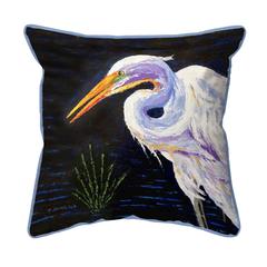 Palette Great Egret Large Indoor/Outdoor Pillow 18x18