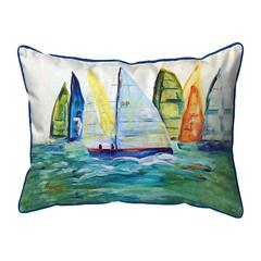 Betsy's Sailboats Large Indoor/Outdoor Pillow 16x20