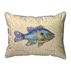 Pumpkinseed Fish Large Indoor/Outdoor Pillow 16x20