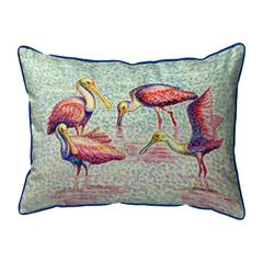 Spoonbill Group Large Indoor/Outdoor Pillow 16x20