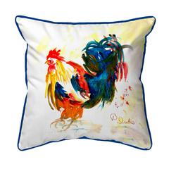 Colorful Rooster Large Indoor/Outdoor Pillow 18x18